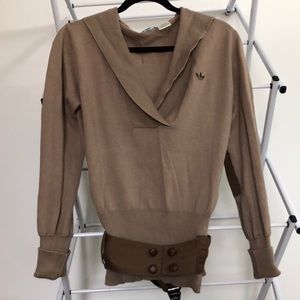 Brown Adidas Originals sweater- perfect for fall!!
